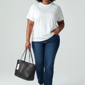 Cavalli Class Black Shoulder Bag